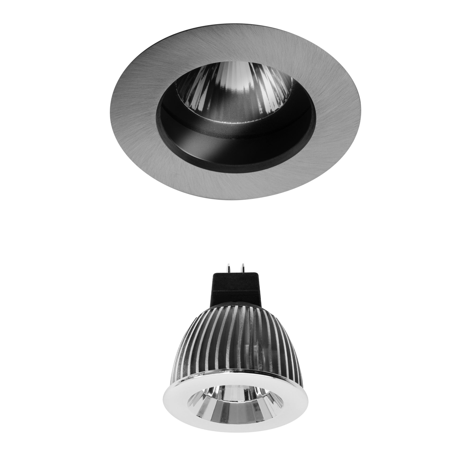 Elegant Fixed Downlight Clear IP54 Reality LED MR16 Warm White (3000K