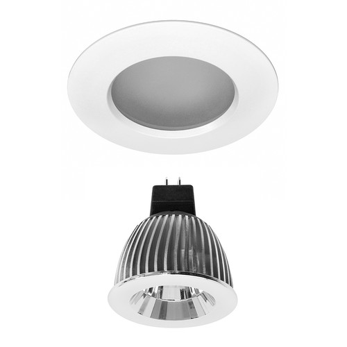 Elegant Fixed Downlight Frosted IP54 Reality LED MR16 Warm White (3000K) 7W (=75W) 45°