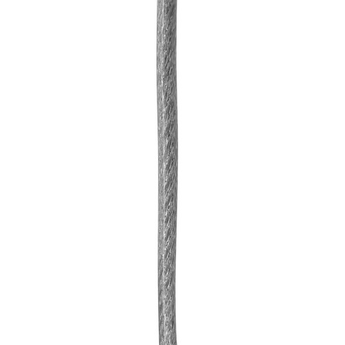 PVC Coated Wire Cable 4mm Silver 1m