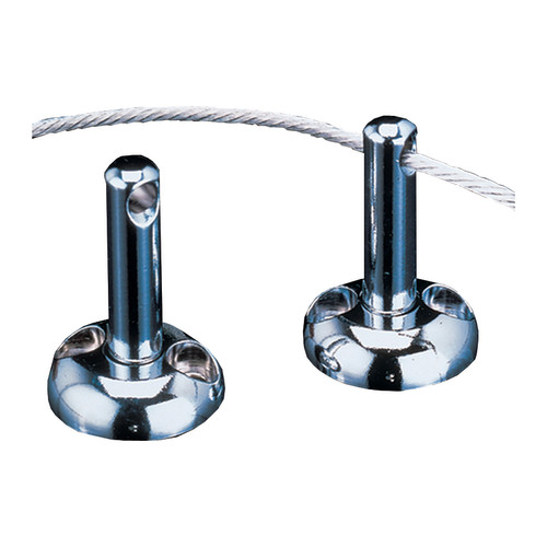 Wire Corner Rods (Pack of 2) Chrome 55mm