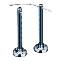 Wire Corner Rods (Pack of 2) Nickel 150mm