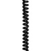 Curly Cable Round Flex 3 Core 0.5m-2m 0.75mm² Black
