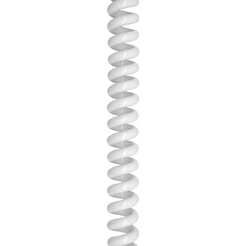 Curly Cable Round Flex 3 Core 0.5m-2m 0.75mm² White