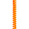 Curly Cable Round Flex 3 Core 0.5m-2m 0.75mm² Orange