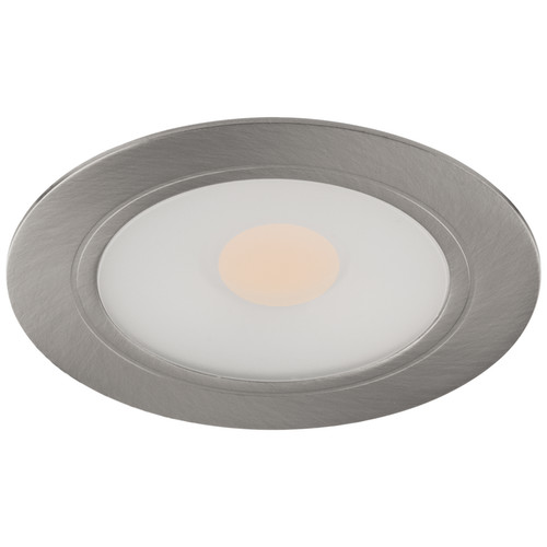 LED Alcove Round 3000K Warm White 12V 3W Stainless Steel