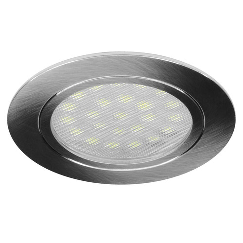 LED Alcove Round 3000K Warm White 24V 1.8W Stainless Steel