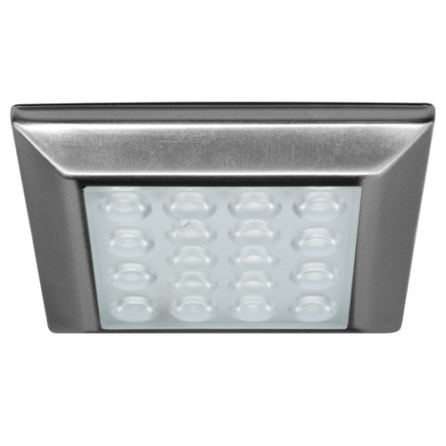 LED Alcove Square 3000K Warm White 24V 1.25W Stainless Steel