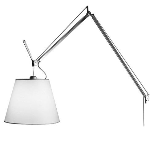 Tolomeo Mega Arm & Dimmer Silver 50W