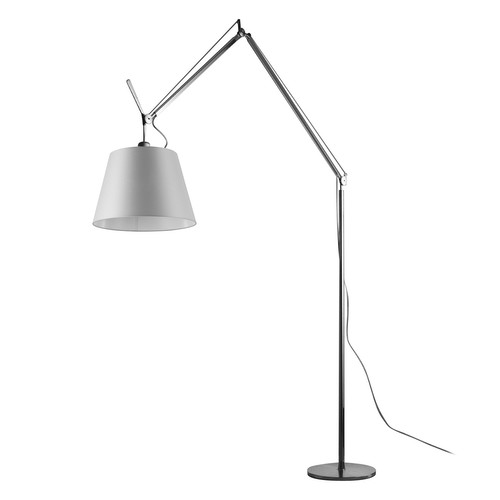 Tolomeo Mega Arm & Stem Satin Grey Shade 50W
