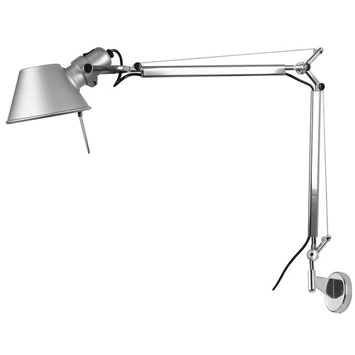 Tolomeo Mini Arm & Wall Bracket Silver 100W