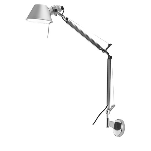 Tolomeo Large Arm & Wall Bracket Silver 100W