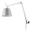 Tolomeo Mega Arm & Wall Bracket Satin Grey Shade 50W