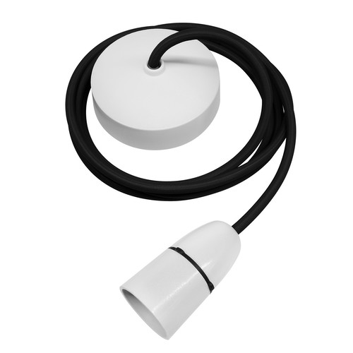 Dome Pendant Kit 2m Cable 100W Black / White