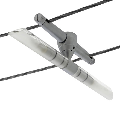 Wire Spot Glass 12V Nickel 2 x 20W