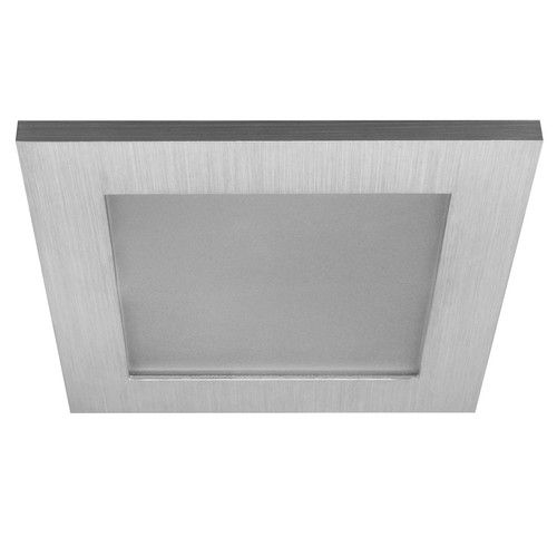 Fixed Square Downlight IP44 Frosted Glass 12V 50W Aluminium