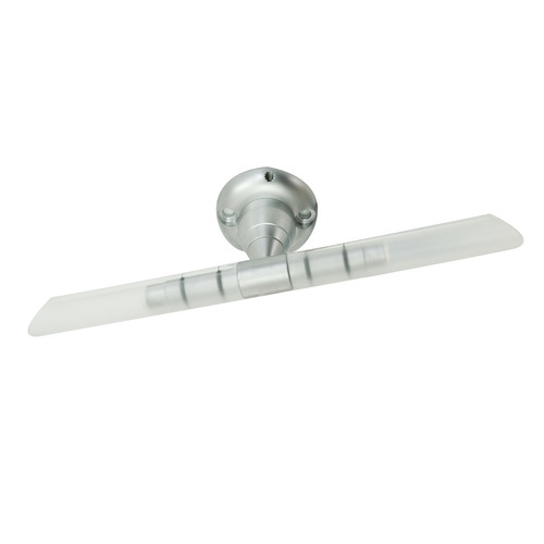 Trapeze Surface Mounted Wall Picture Light G4 12V 2 x 20W Nickel Plated/Glass