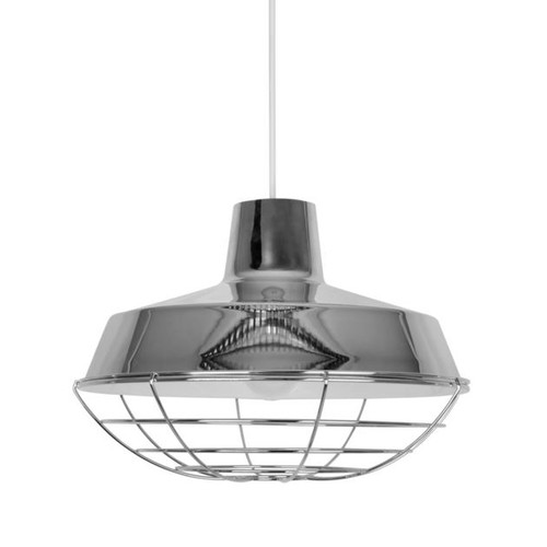 Retro Cage Pendant 60W Chrome