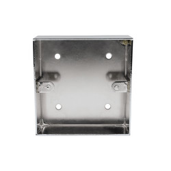 Horizon Square Pattress Box Single Box Polished Chrome