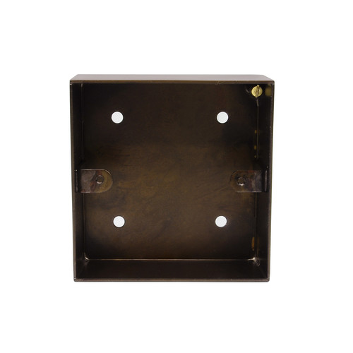 Horizon Square Pattress Box Single Box Antique Bronze