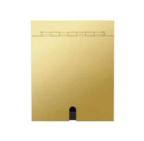 Horizon Square Recessed Floor Box Socket Single Polished Brass