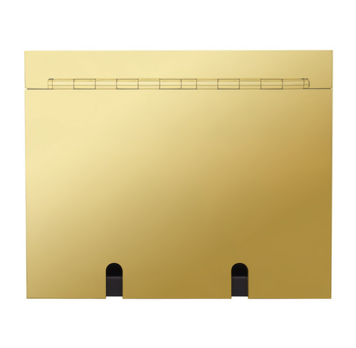 Horizon Square Recessed Floor Box Socket Double Polished Brass