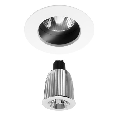 Elegant Fixed  Downlight Clear IP54 Baffle LED Reality GU10 Warm White (3000K) 7W (=75W) 45°