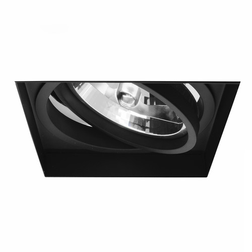 Trimless Square Adjustable Downlight AR111 12V Black 75W