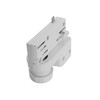 Three Circuit Surface and Recessed Track Pendant Adaptor White
