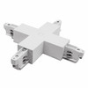 Three Circuit Surface Track Pre-Wired 'X' Coupler White