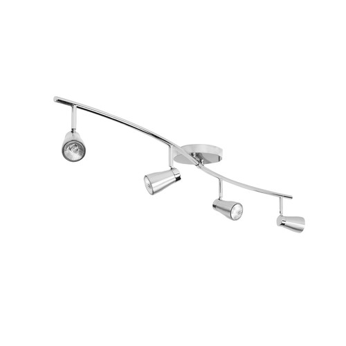 Scala Bar 4 240V 4 x 50W Brushed Aluminium