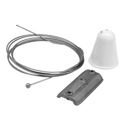 Three Circuit Surface Track Single Suspension Kit White