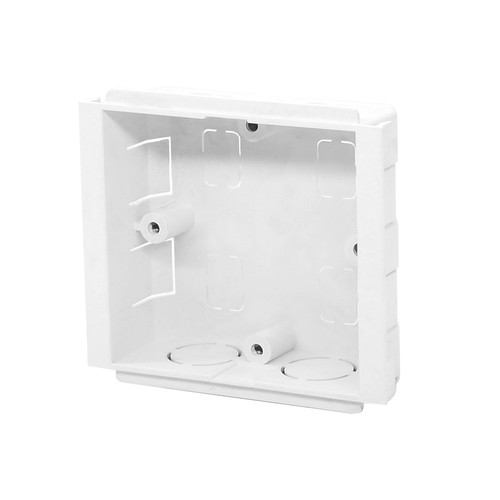 Single Outlet Box White 25mm