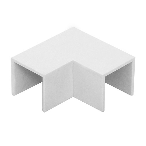 Flat Angle Trunking White 16x16mm
