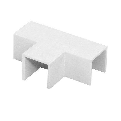 Flat Tee Trunking White 16x16mm