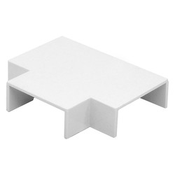 Flat Tee Trunking White 25x16mm