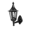Lantern Up Outdoor Garden Wall Light 240V 60W Black