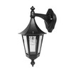 Lantern Down Outdoor Garden Wall 240V 60W Black