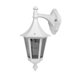 Lantern Down Outdoor Garden Wall 240V 60W White