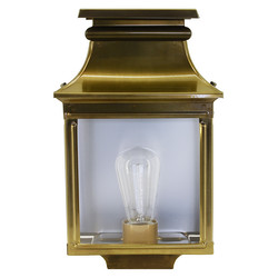Louis Philippe 1 Outdoor Garden Lantern Wall Light 75W Brass