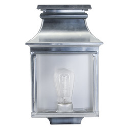 Louis Philippe 1 Outdoor Garden Lantern Wall Light 75W Zinc