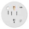 Circular Socket White Plastic