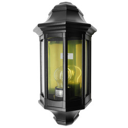 Lantern Large Outdoor Garden Wall Light 240V 60W Black