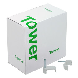 Twin & Earth Flat Cable Clip White 16.0mm²