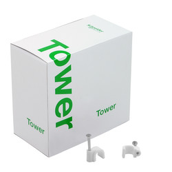 Cable Clip Round White 7mm