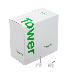 Cable Clip Round White 4mm