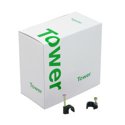 Cable Clip Round Black 9mm