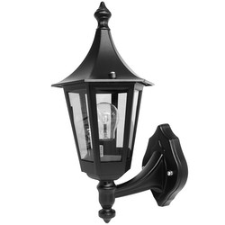 Lantern Up Large Outdoor Garden Wall 240V 100W Black