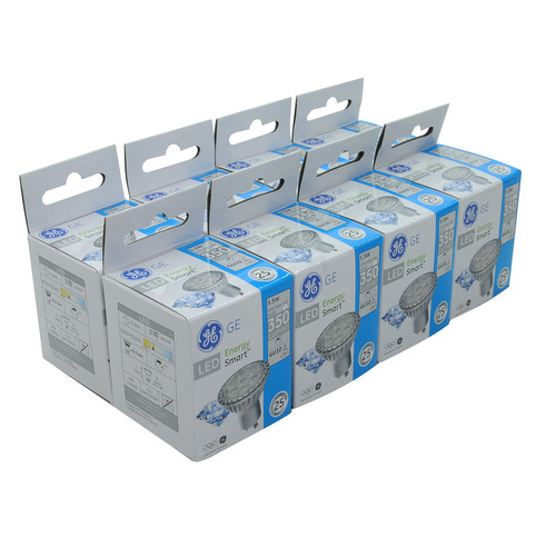 8 x GU10 LED 5W 400lm (=50W) 240V Dimmable 35° 4000K Cool White