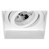Trimless Square Fire Rated Adjustable Downlight GU10 240V RAL 9010 White 50W