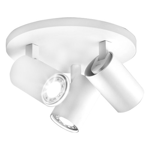 Ascoli Triple Round 240V 150W Textured White